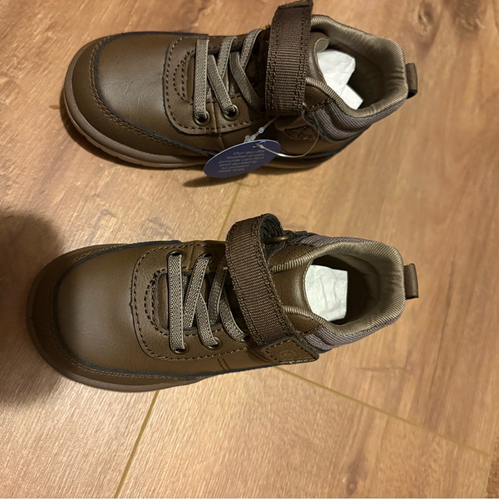 Stride Rite Brown Real Leather Kids Boots